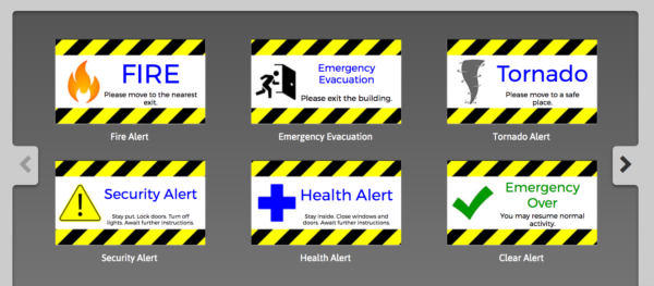 Emergency Alert Retriever Digital Signage