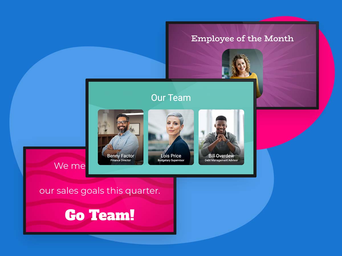 Team Members Signange Celebrate Your Team! | Retriever Digital Signage